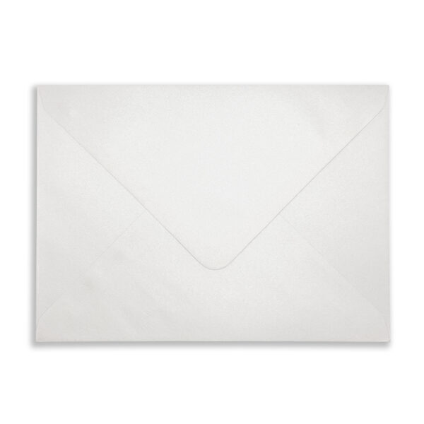 133mm x 184mm Pearlescent Snow White Envelopes