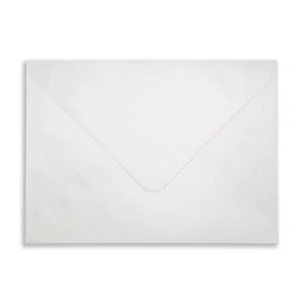 Snow_White_Rec_Envelope_Flap 133mm x 184mm Pearlescent Snow White Envelopes