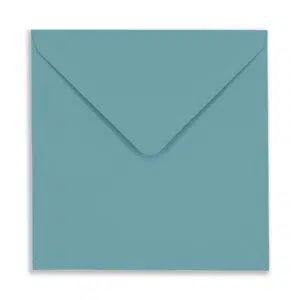 155mm Square Teal Envelopes