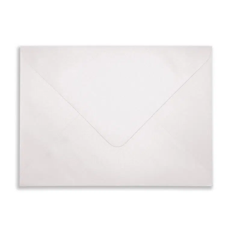 C6 Pearlescent White Envelopes