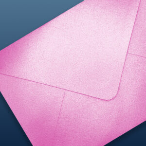 Bright Pink Pearlescent Envelopes