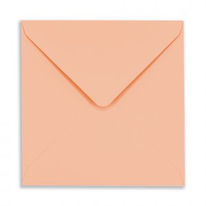 164mm Square Peach Rose Envelopes