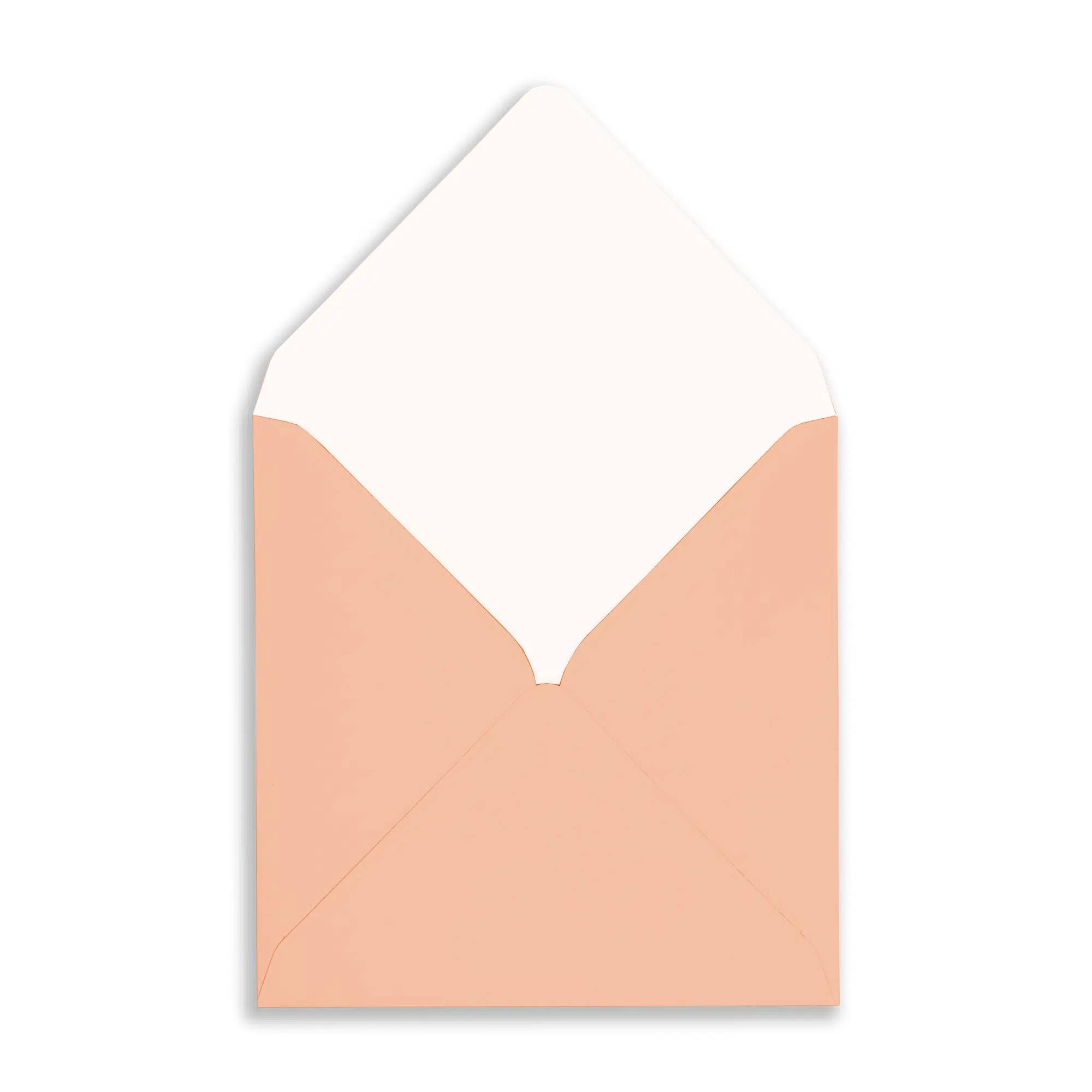 164mm Square Peach Rose Envelopes (100gsm) 2 square-Peach-Rose_Envelope_Open_Flap
