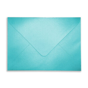 133mm x 184mm Pearlescent Turquoise Envelopes