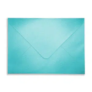 C6 Pearlescent Turquoise Envelopes (100gsm) 2 133mm x 184mm Pearlescent Turquoise Envelopes