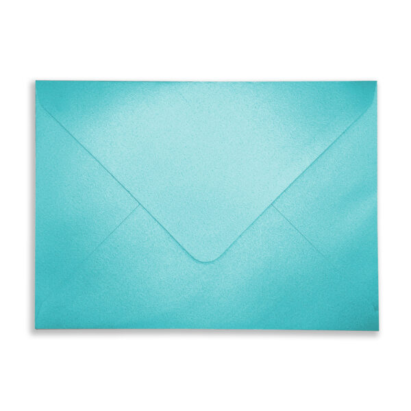 133mm x 184mm Pearlescent Turquoise Envelopes