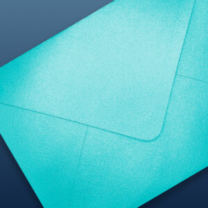 Turquoise Pearlescent Envelopes