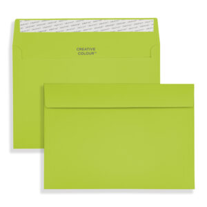 C5 Acid Green Peel & Seal Wallet Envelopes