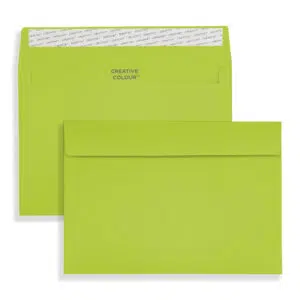 C5 Acid Green Peel & Seal Wallet Envelopes (120gsm) - View 1