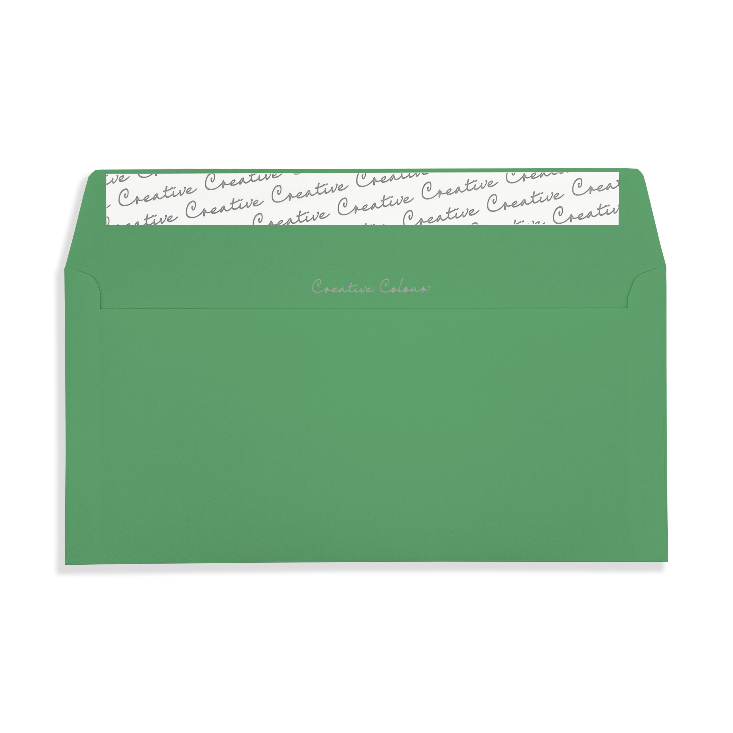 Avocado Green DL Peel and Seal Wallet Envelopes 120gsm Flap Open