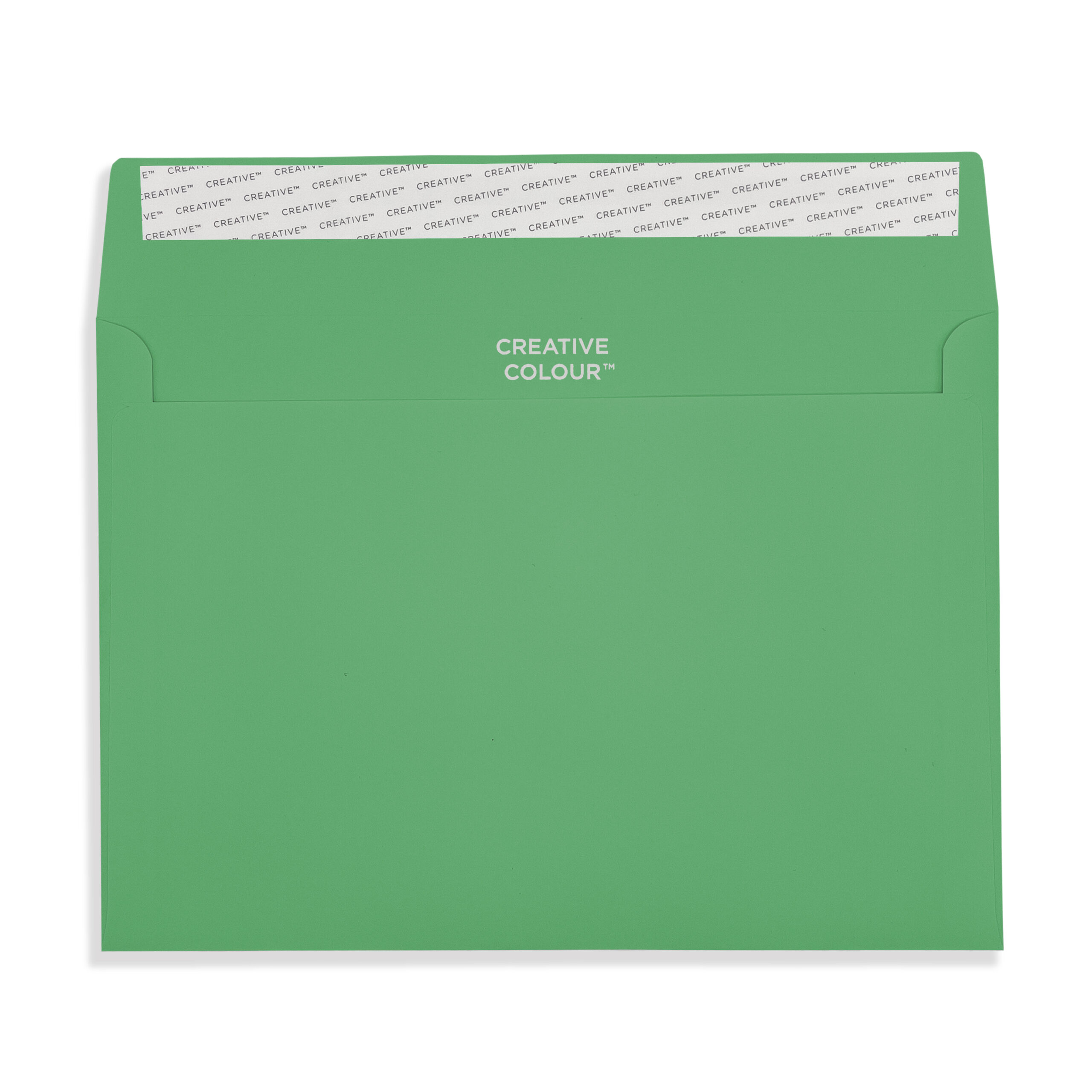Avocado Green Peel and Seal Wallet Envelopes 120gsm Flap Open