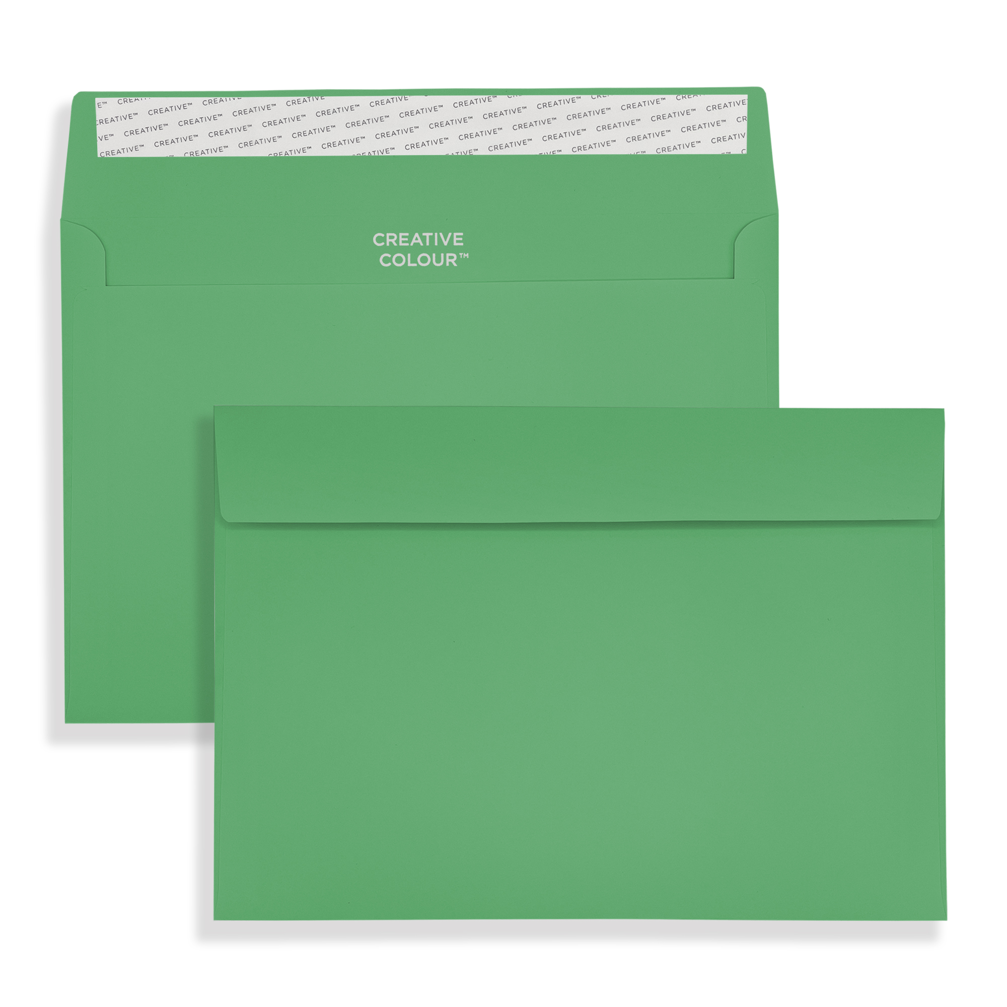Avocado Green Peel and Seal Wallet Envelopes 120gsm