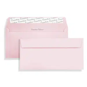 DL+ Baby Pink Peel & Seal Wallet Envelopes