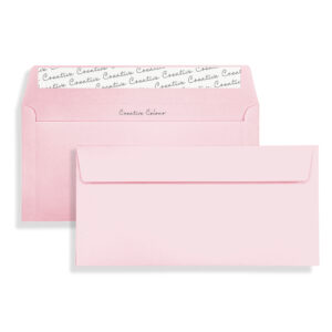DL+ Baby Pink Peel & Seal Wallet Envelopes (120gsm) 14 DL+ Baby Pink Peel & Seal Wallet Envelopes