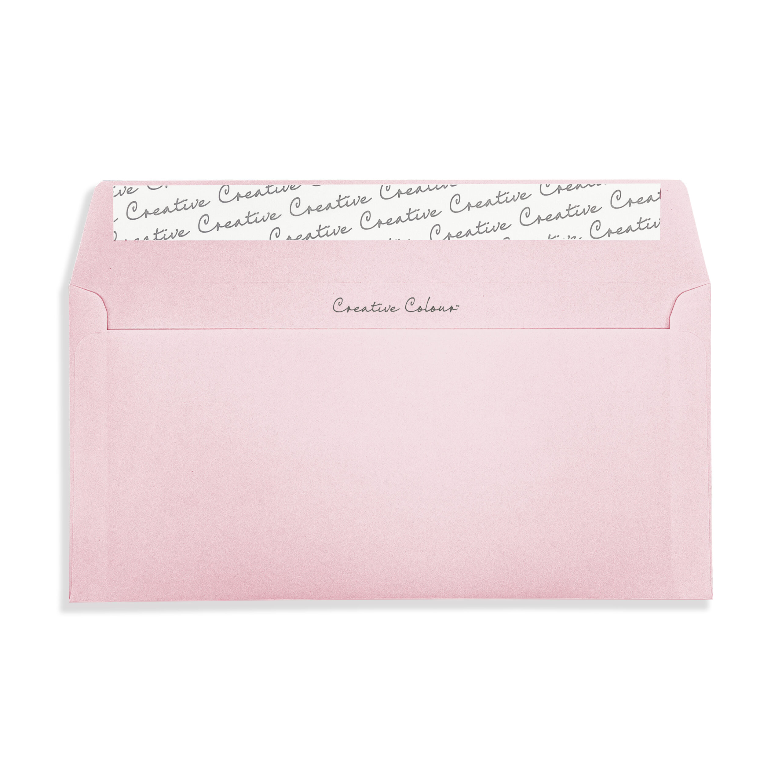 Baby Pink DL Peel and Seal Wallet Envelopes 120gsm Flap Open