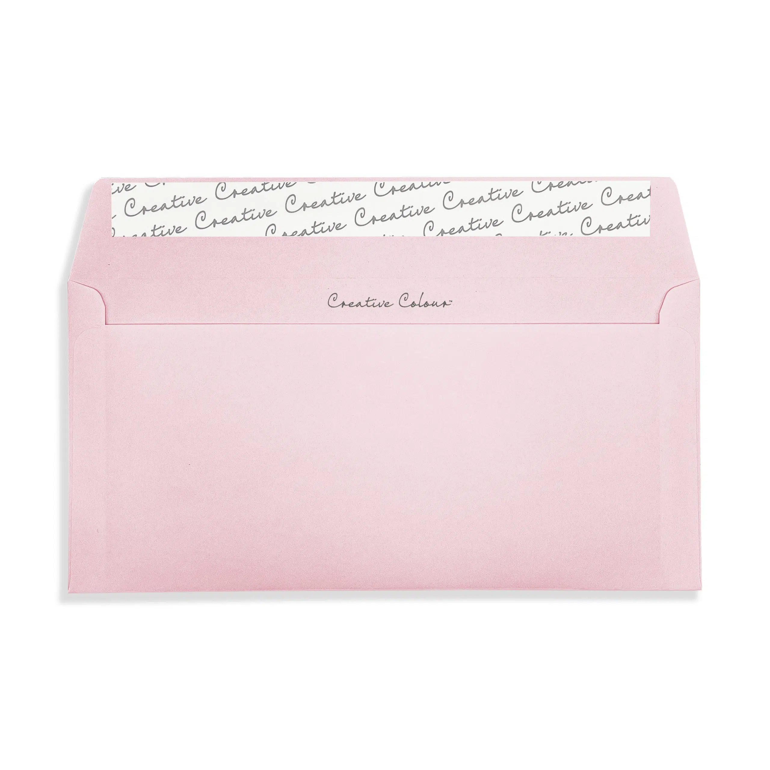 DL+ Baby Pink Peel & Seal Wallet Envelopes (120gsm) 2 Baby Pink DL Peel and Seal Wallet Envelopes 120gsm Flap Open