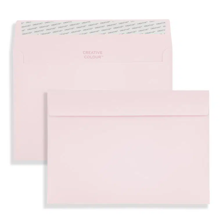 C5 Baby Pink Peel & Seal Wallet Envelopes