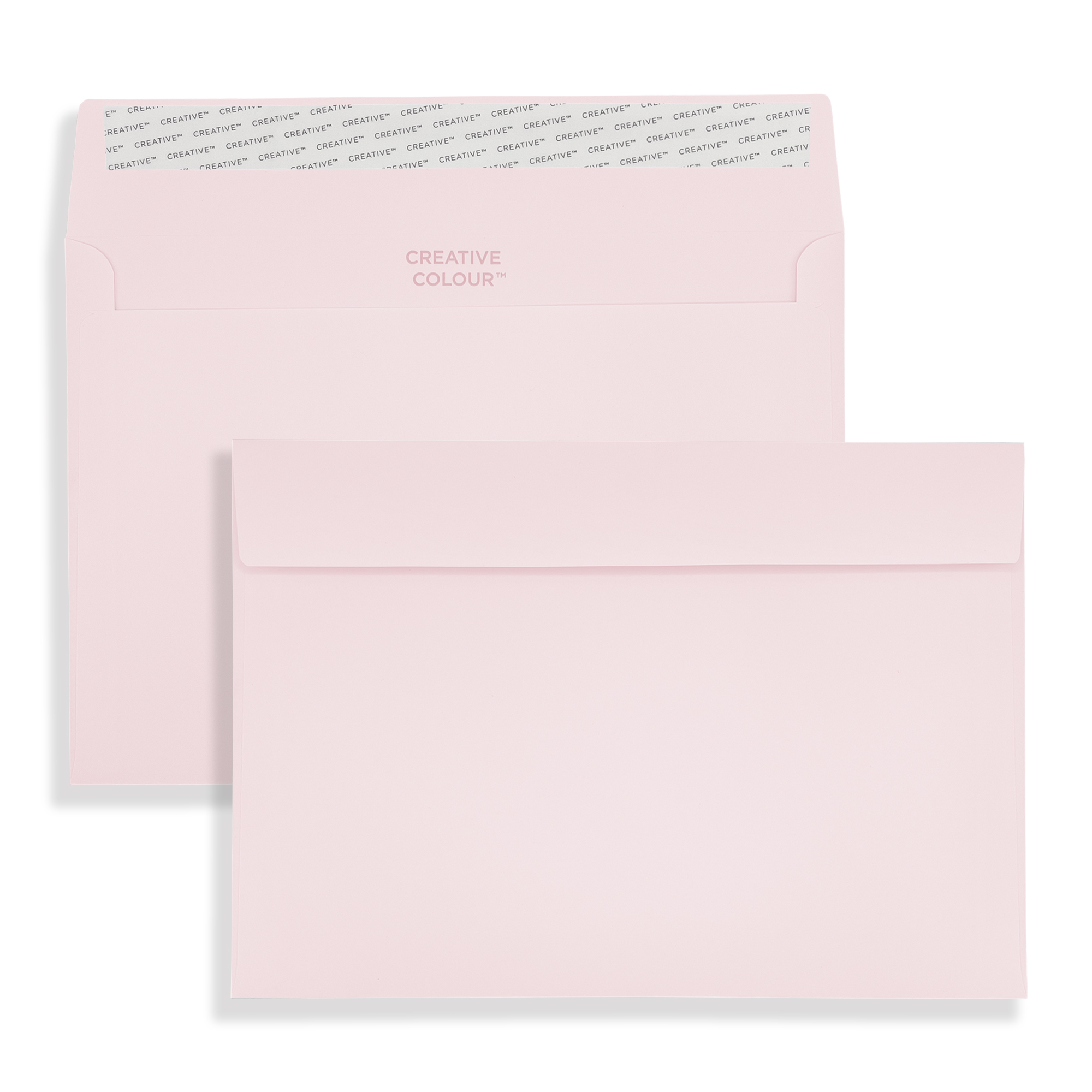 Baby Pink Peel and Seal Wallet Envelopes 120gsm