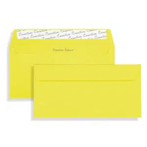 DL+ Banana Yellow Peel & Seal Wallet Envelopes