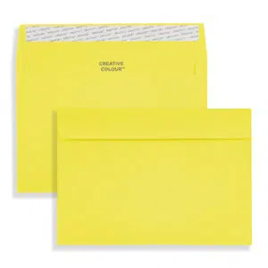 C5 Banana Yellow Peel & Seal Wallet Envelopes (120gsm) 1 C6 Banana Yellow Peel & Seal Wallet Envelopes