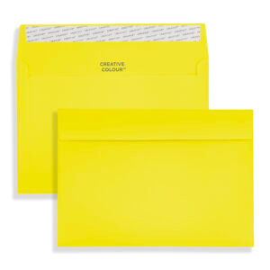 C5 Banana Yellow Peel & Seal Wallet Envelopes (120gsm) 3 C6 Banana Yellow Peel & Seal Wallet Envelopes