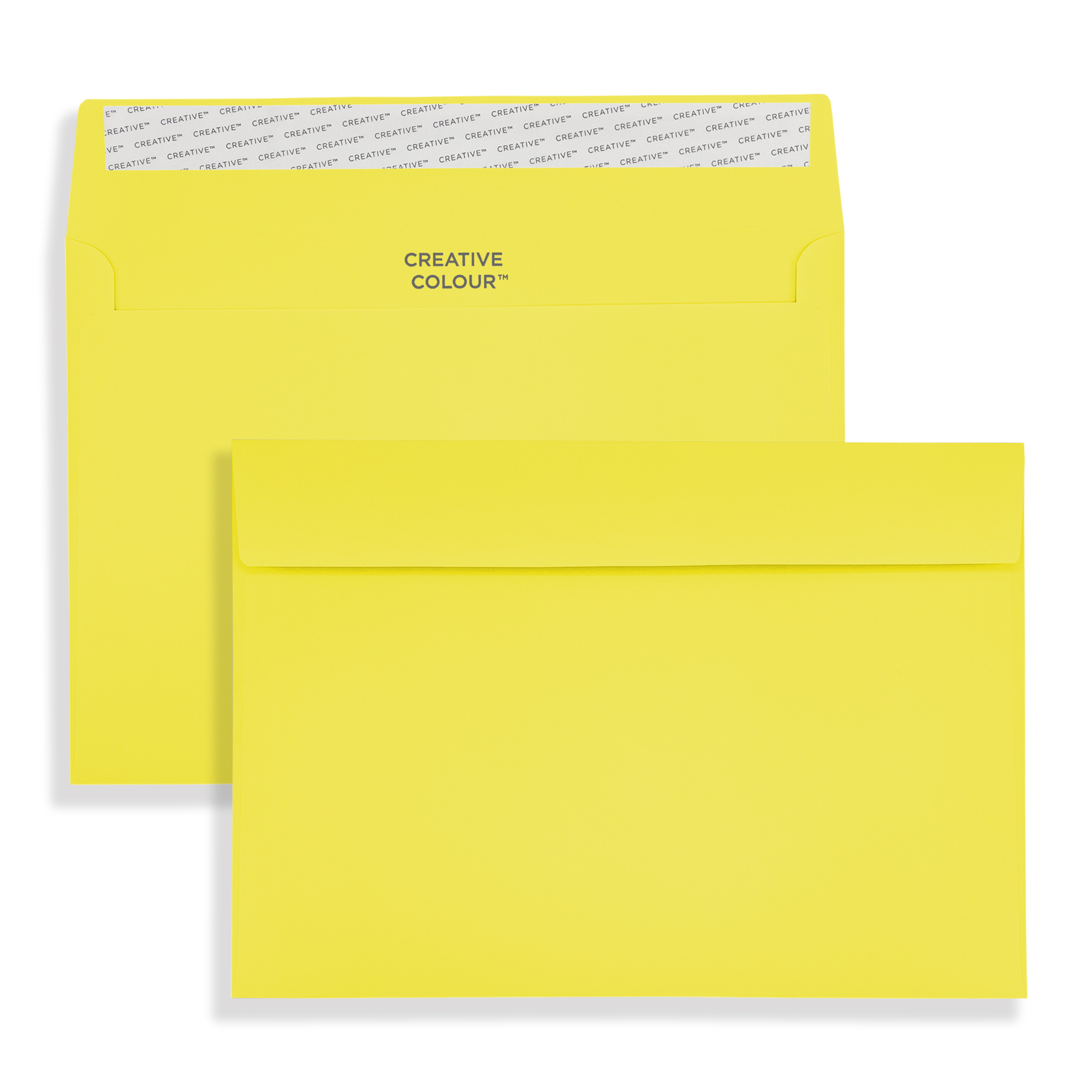 Banana Yellow Peel and Seal Wallet Envelopes 120gsm