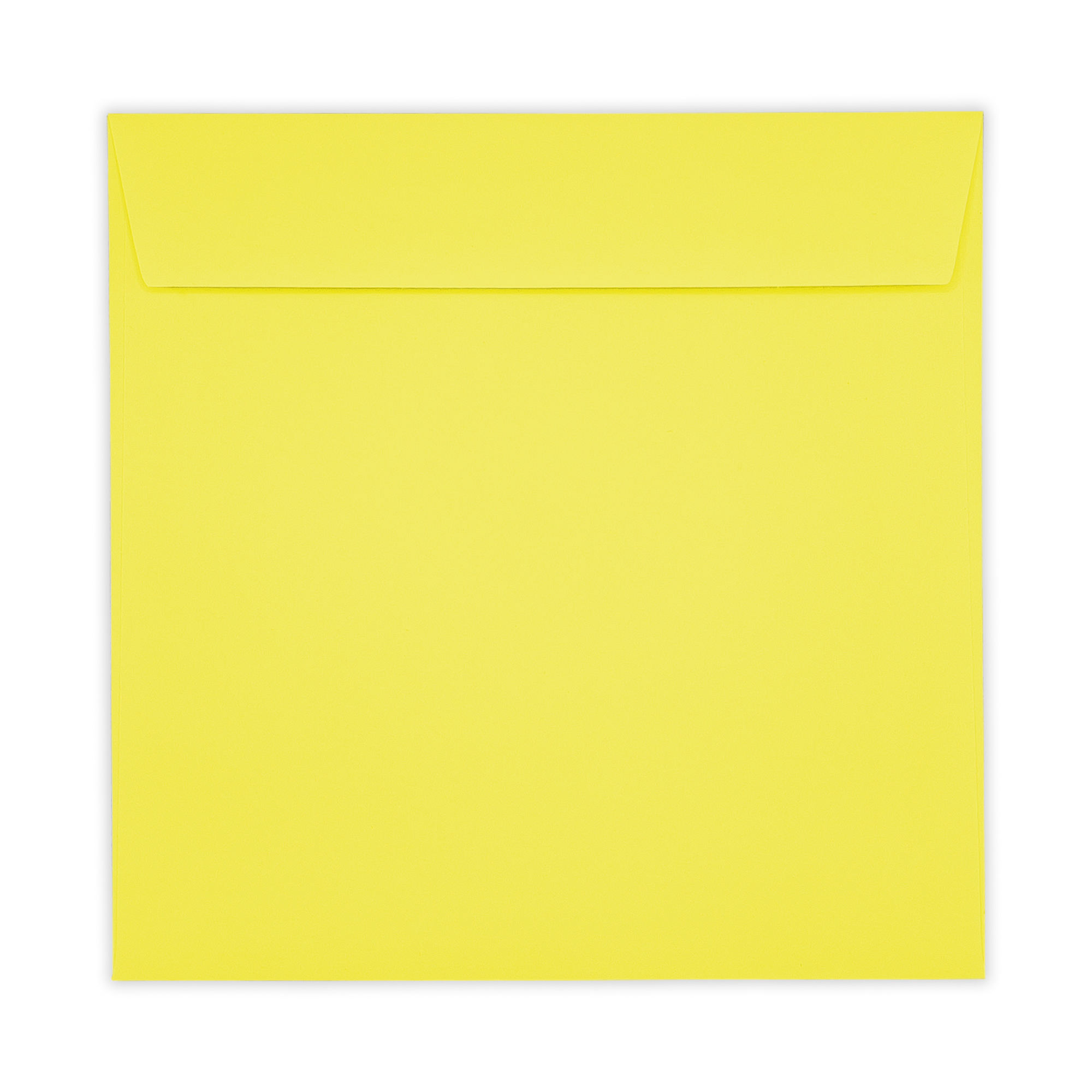 Banana Yellow Square Peel and Seal Wallet Envelopes 120gsm Flap Closed