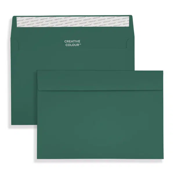 British Racing Green Peel and Seal Wallet Envelopes 120gsm C5 British Racing Green Peel & Seal Wallet Envelopes