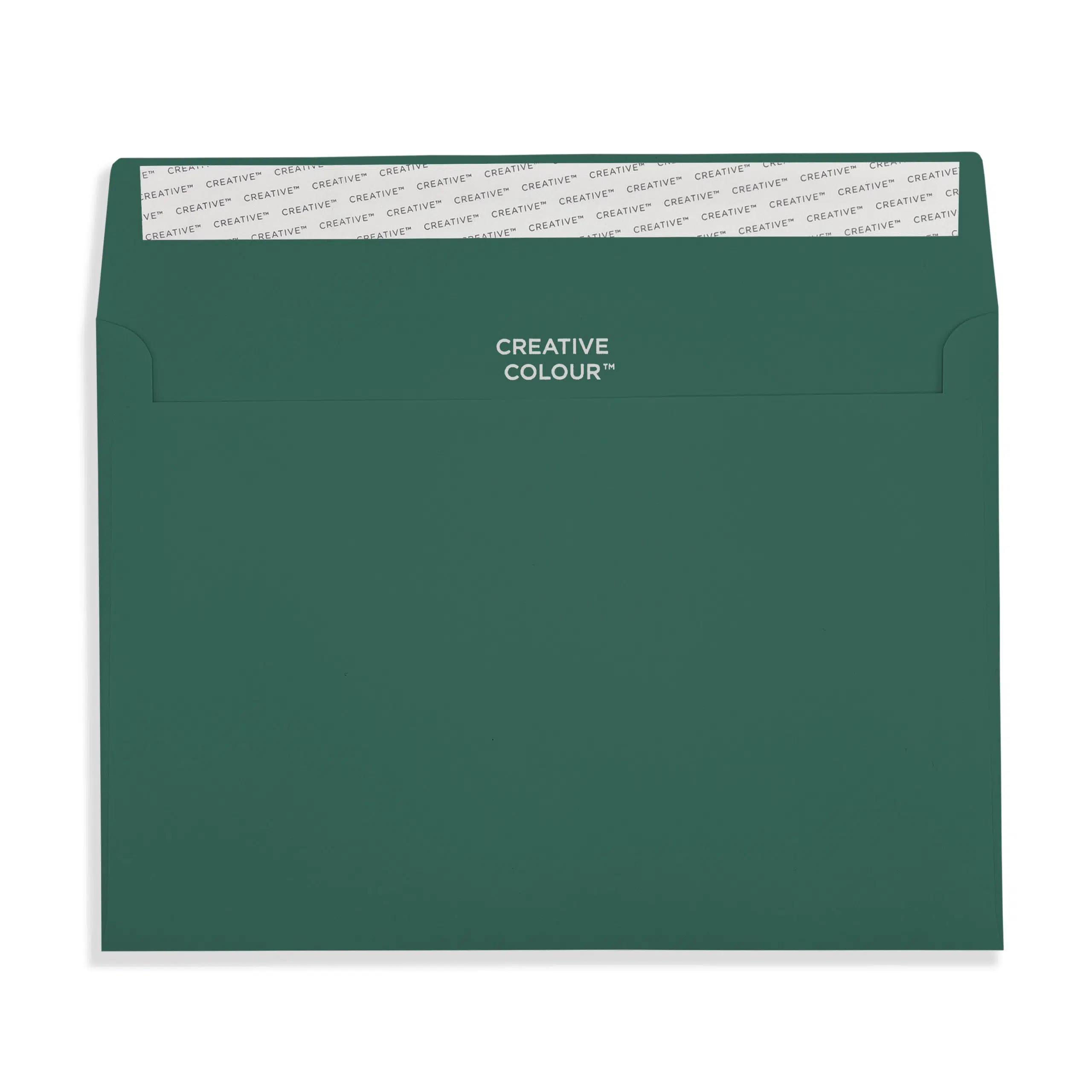 C5 British Racing Green Peel & Seal Wallet Envelopes (120gsm) 2 British Racing Green Peel and Seal Wallet Envelopes 120gsm Flap Open