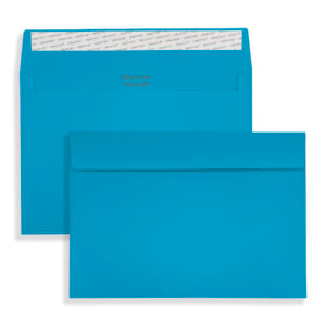 C5 Caribbean Blue Peel & Seal Wallet Envelopes (120gsm) 5 C6 Caribbean Blue Peel & Seal Wallet Envelopes
