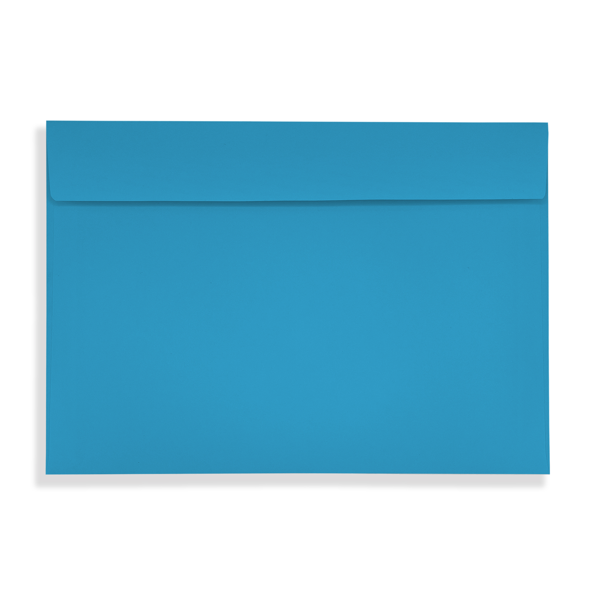 Caribbean Blue Peel and Seal Wallet Envelopes 120gsm Flap Closed