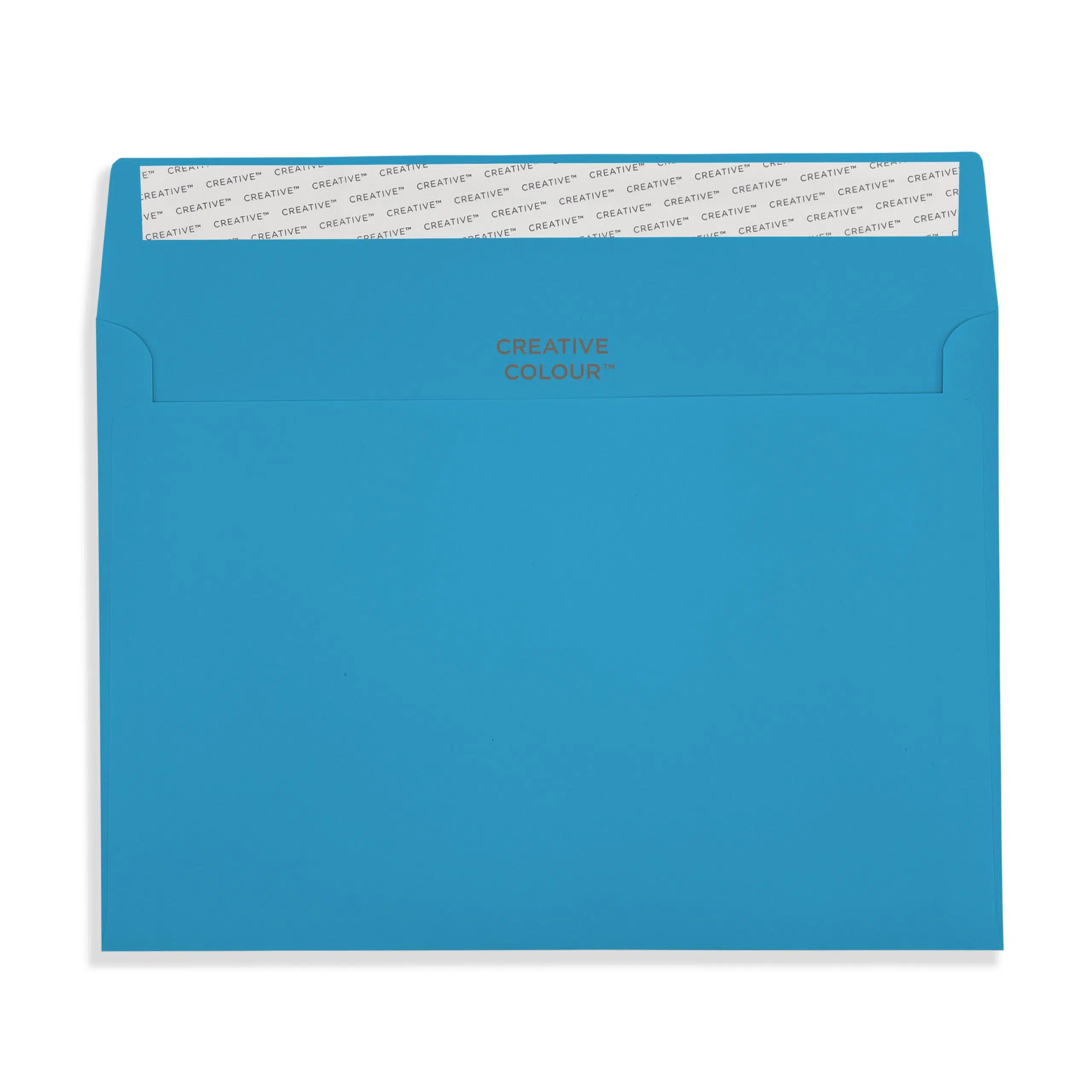 C5 Caribbean Blue Peel & Seal Wallet Envelopes (120gsm) 2 Caribbean Blue Peel and Seal Wallet Envelopes 120gsm Flap Open
