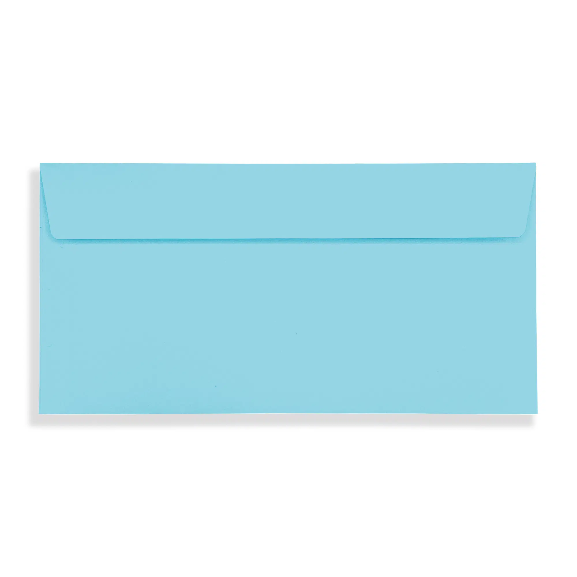 DL+ Cocktail Blue Peel & Seal Wallet Envelopes (120gsm) 3 Cocktail Blue DL Peel and Seal Wallet Envelopes 120gsm Flap Closed