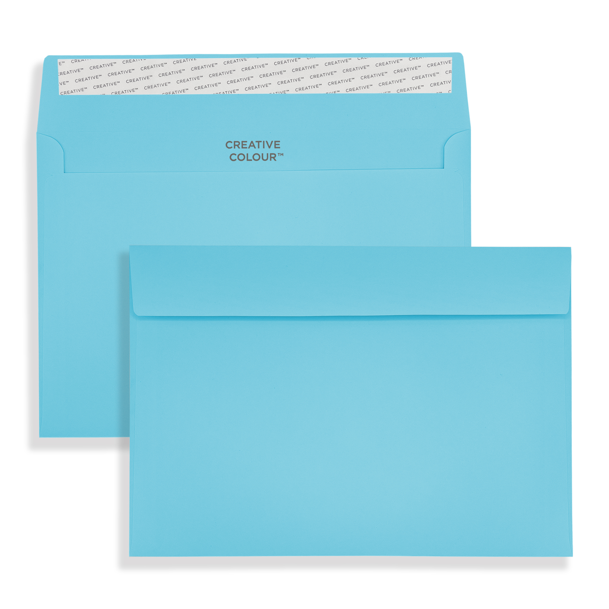 Cocktail Blue Peel and Seal Wallet Envelopes 120gsm