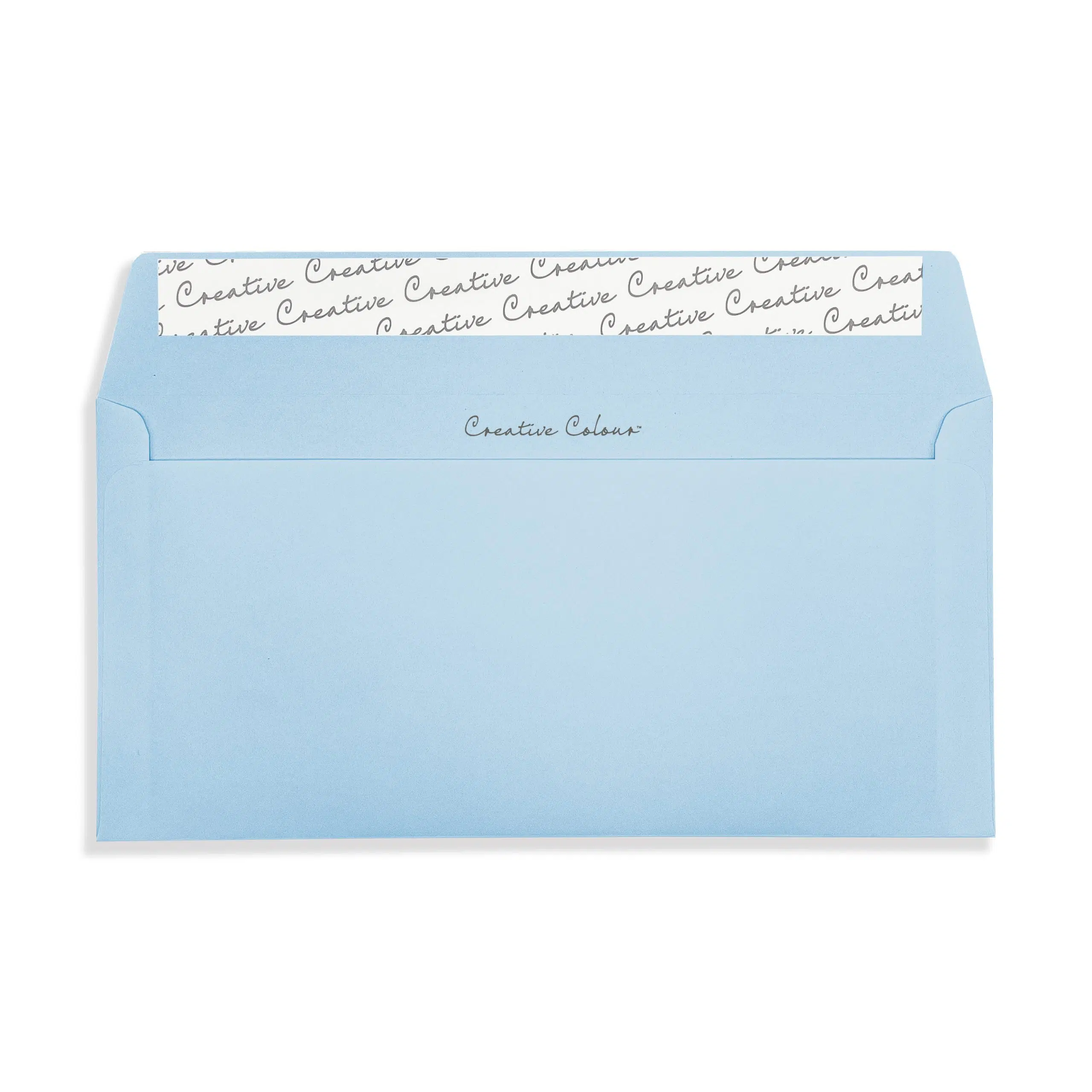 DL+ Cotton Blue Peel & Seal Wallet Envelopes (120gsm) 2 Cotton Blue DL Peel and Seal Wallet Envelopes 120gsm Flap Open
