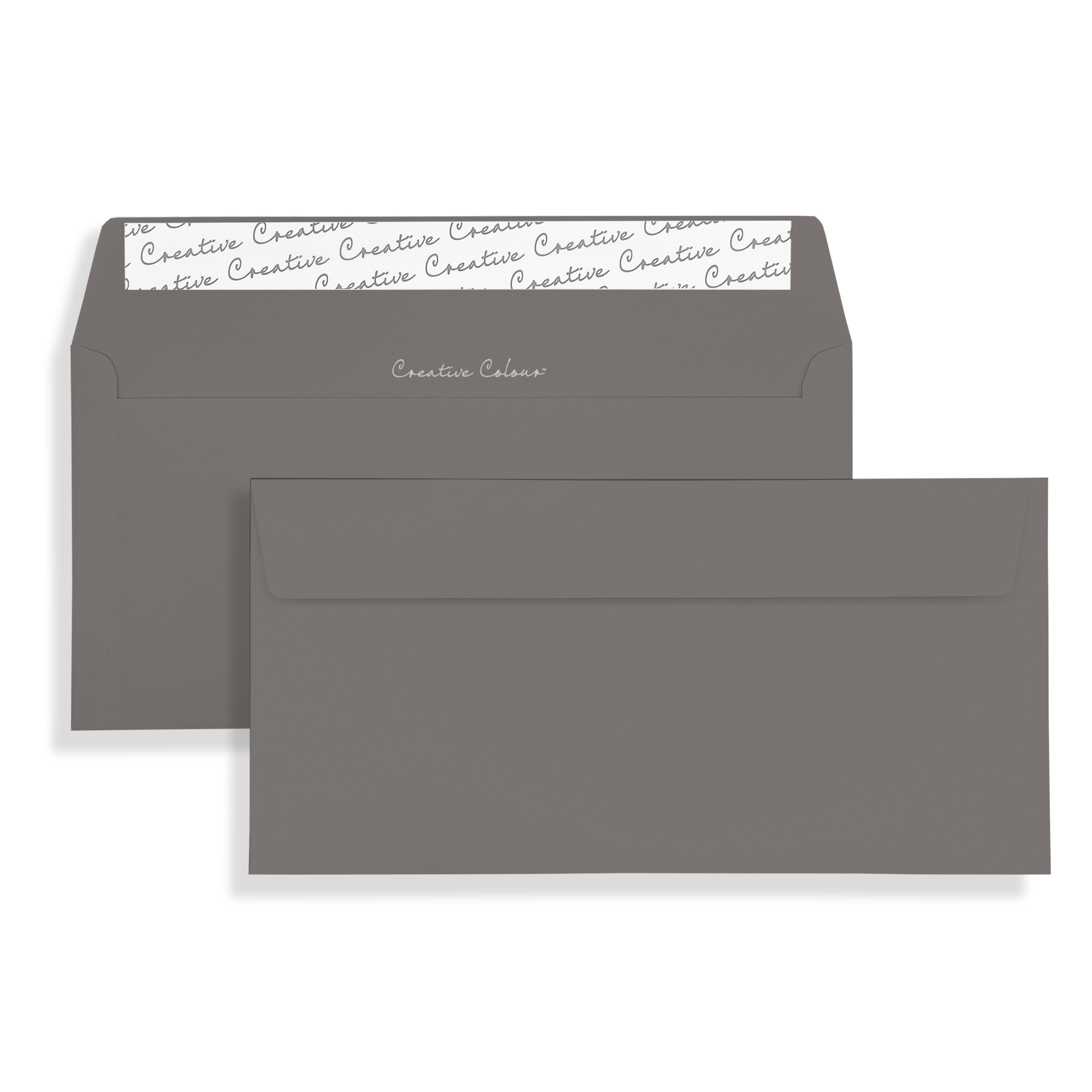Craphite Grey DL Peel and Seal Wallet Envelopes 120gsm