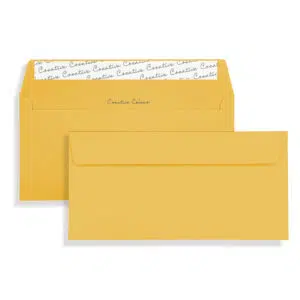DL+ Egg Yellow Peel & Seal Wallet Envelopes