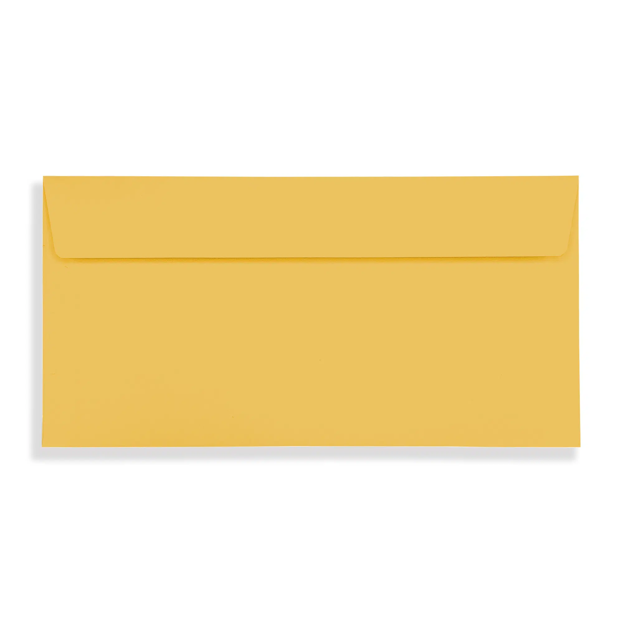 DL+ Egg Yellow Peel & Seal Wallet Envelopes (120gsm) 3 Egg Yellow DL Peel and Seal Wallet Envelopes 120gsm Flap Closed