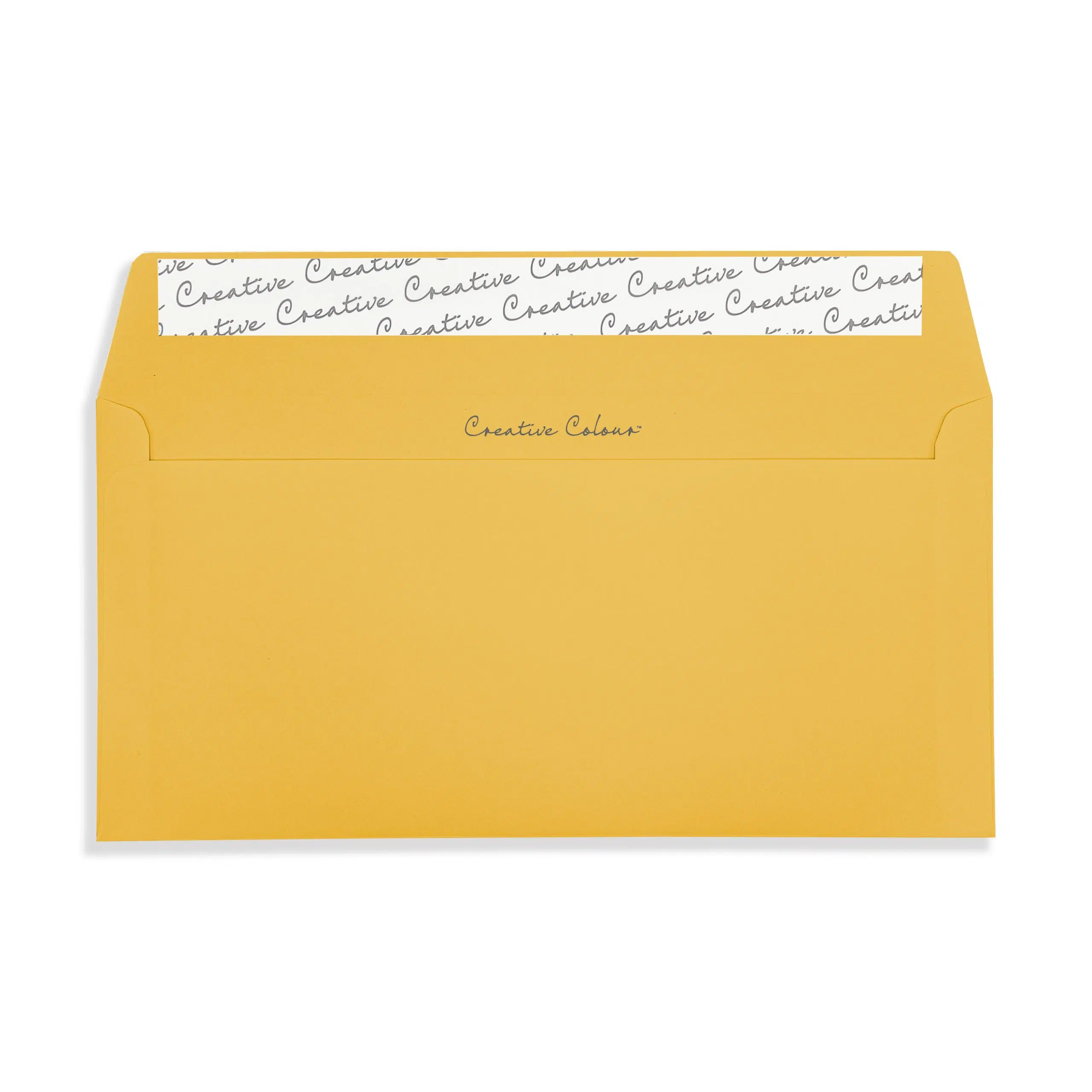 DL+ Egg Yellow Peel & Seal Wallet Envelopes (120gsm) 2 Egg Yellow DL Peel and Seal Wallet Envelopes 120gsm Flap Open