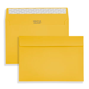 C6 Egg Yellow Peel & Seal Wallet Envelopes (120gsm) 7 C6 Egg Yellow Peel & Seal Wallet Envelopes