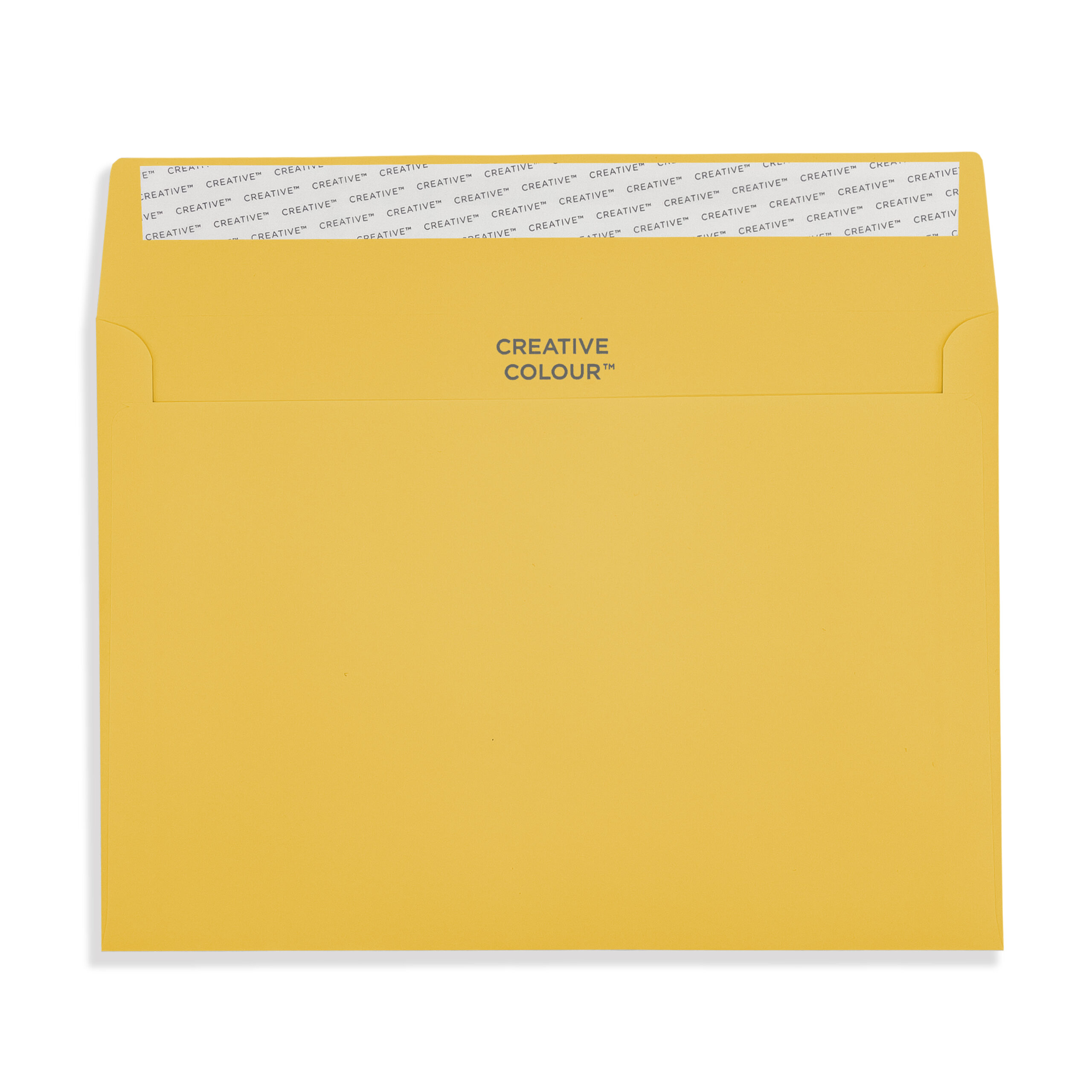 Egg Yellow Peel and Seal Wallet Envelopes 120gsm Flap Open
