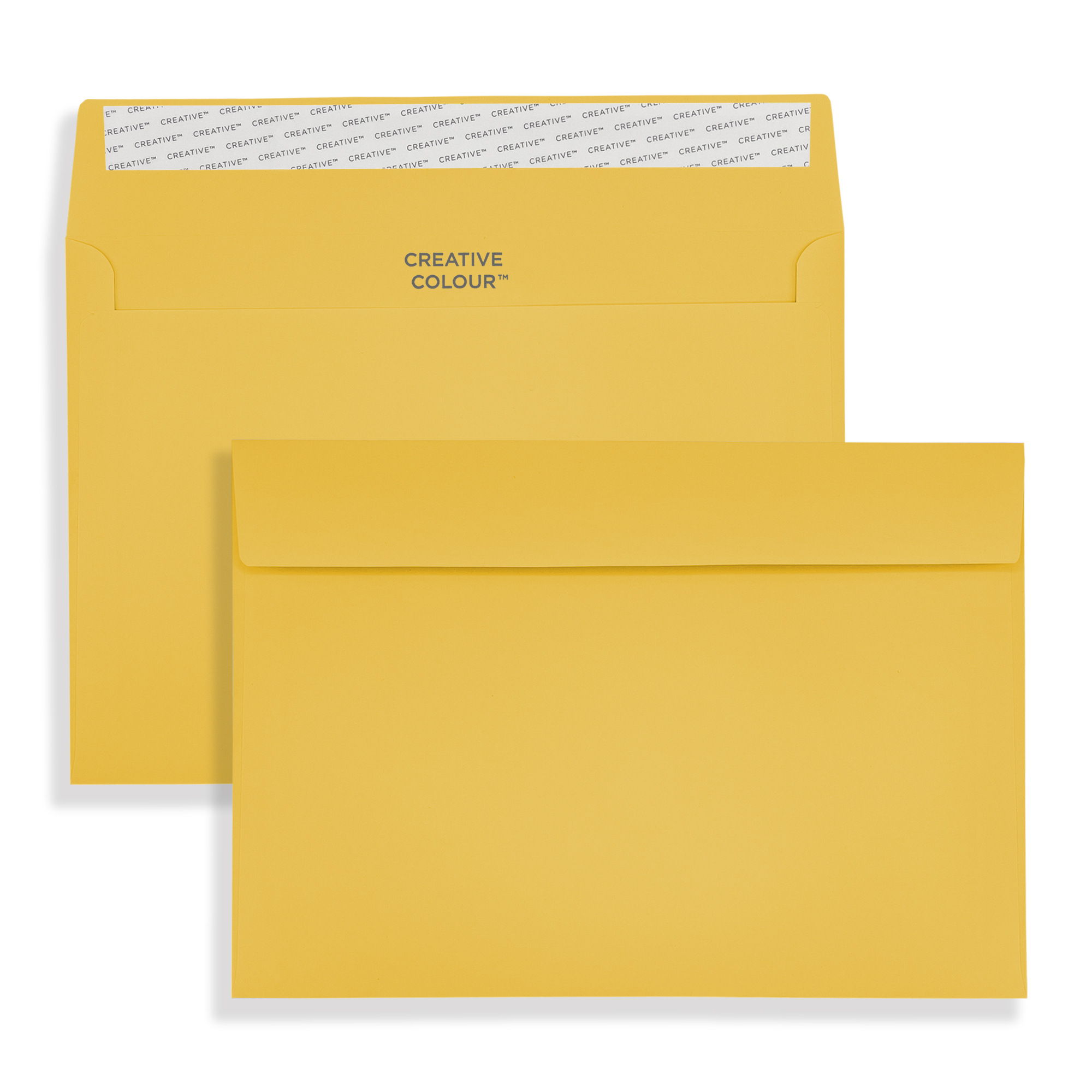 Egg Yellow Peel and Seal Wallet Envelopes 120gsm