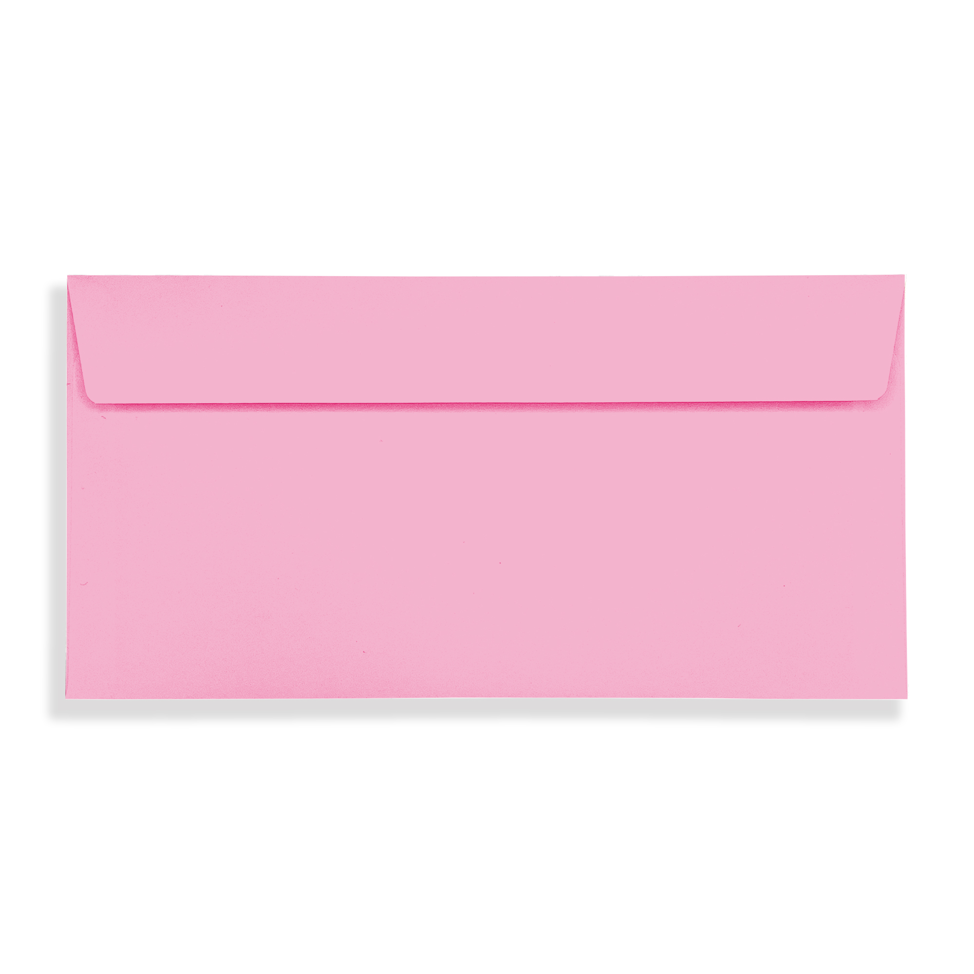 Flamingo Pink DL Peel and Seal Wallet Envelopes 120gsm Flap Closed