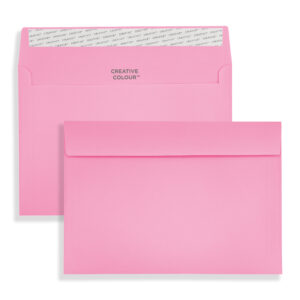 C6 Flamingo Pink Peel & Seal Wallet Envelopes
