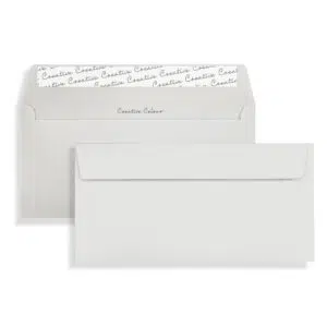 DL+ French Grey Peel & Seal Wallet Envelopes