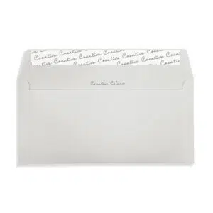 DL+ French Grey Peel & Seal Wallet Envelopes (120gsm) - View 2