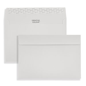C5 French Grey Peel & Seal Wallet Envelopes