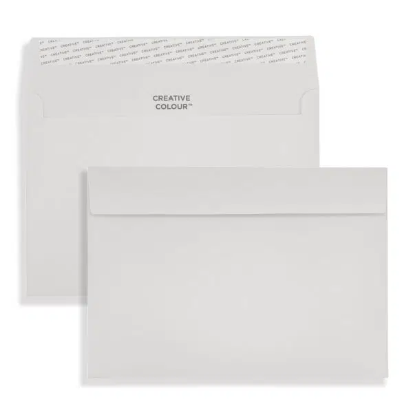 French Grey Peel and Seal Wallet Envelopes 120gsm C5 French Grey Peel & Seal Wallet Envelopes