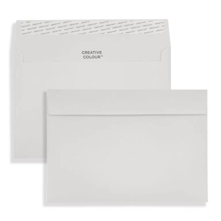 C5 French Grey Peel & Seal Wallet Envelopes