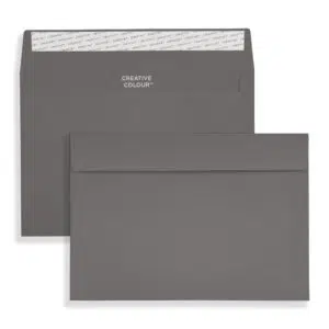 C5 Graphite Grey Peel & Seal Wallet Envelopes